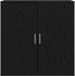 vidaXL Szafka Czarna okleina Drewno inżynierskie Średnia Szafka 6