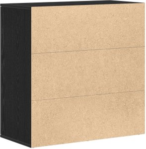 vidaXL Szafka Czarna okleina Drewno inżynierskie Średnia Szafka 8