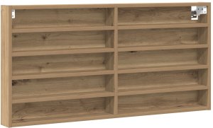vidaXL Witryna Dąb rzemieślniczy Drewno inżynieryjne 100 x 8,5 x 50 cm 2