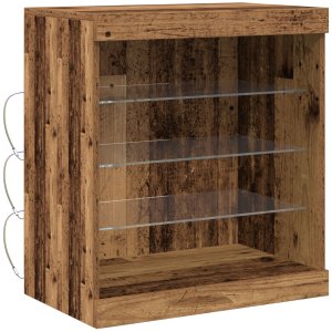 vidaXL Szafka Stare drewno szkło Średni 2