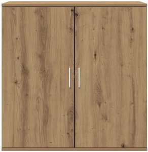 vidaXL Komoda Dąb rzemieślniczy Średni Drzwi 5