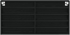 vidaXL Półka Czarny dąb MDF 100 x 8,5 x 50 cm Montaż na ścianie 5