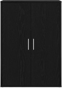 vidaXL Boksy Czarny dąb MDF Średni Bufet Prostokątny Nowoczesny 3