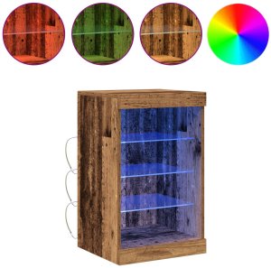 vidaXL Kredens Stare drewno Lite drewno sosnowe Średni Przechowywanie 4