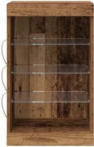 vidaXL Kredens Stare drewno Lite drewno sosnowe Średni Przechowywanie 5