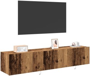 vidaXL Gablota TV Stare drewno MDF 80 x 35 x 31 cm Stojak na telewizor 3