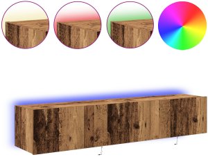vidaXL Gablota TV Stare drewno MDF 80 x 35 x 31 cm Stojak na telewizor 4