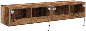 vidaXL Gablota TV Stare drewno MDF 80 x 35 x 31 cm Stojak na telewizor 9