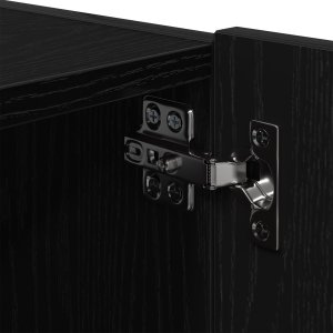 vidaXL Szafka ścienna do telewizora Czarny dąb 10