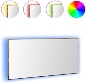 vidaXL Lustro Stare drewno Drewno, Szkło Średni Atrakcyjny design 3