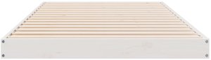 vidaXL Ramka łóżka Biała Lite drewno 100 x 220 cm Trwała Ramka łóżka 5