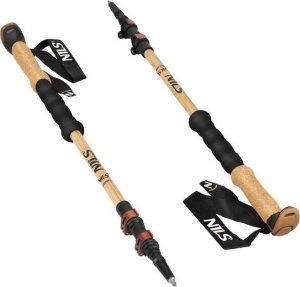 Kijki trekkingowe Nils Bambusowe TK8606 regulowane 62-135cm 2