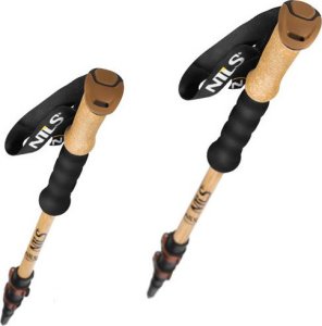 Kijki trekkingowe Nils Bambusowe TK8606 regulowane 62-135cm 3