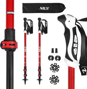 Kijki trekkingowe Nils Aluminiowe TK8601 regulowane 65-135cm 1