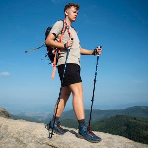 Kijki trekkingowe Nils Aluminiowe TK8601 regulowane 65-135cm 12