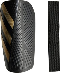 Ochraniacze piłkarskie na golenie piszczele nagolenniki adidas Tiro Club czarno-złote JV6750 S 1
