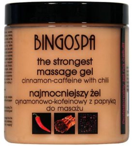 BINGOSPA Najmocniejszy żel cynamonowo-kofeinowy z Papryką Nawilżający i wygładzający żel do masażu redukujący tkankę tłuszczową 250g 1