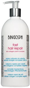 BINGOSPA Szybka odżywka do włosów jedwab kolagen kompleks roślinny 500ml 1