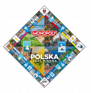 Gra planszowa Winning Moves Monopoly Polska jest piękna edycja kwadratowa 5