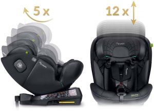 Fotelik samochodowy Nukido Fotelik samochodowy Aero Line czarny 0-36 kg ISOFIX 14