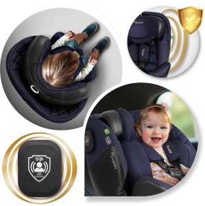 Fotelik samochodowy Nukido Aero Line czarno-granatowy 0-36 kg ISOFIX 13