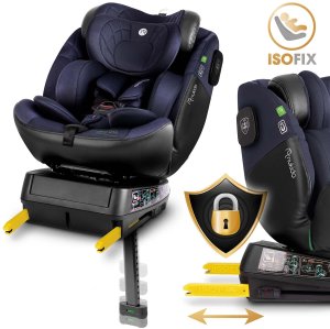 Fotelik samochodowy Nukido Aero Line czarno-granatowy 0-36 kg ISOFIX 14