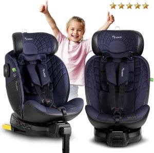Fotelik samochodowy Nukido Aero Line czarno-granatowy 0-36 kg ISOFIX 2