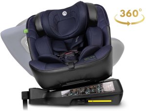 Fotelik samochodowy Nukido Aero Line czarno-granatowy 0-36 kg ISOFIX 5
