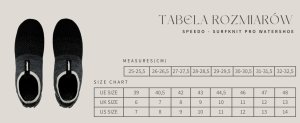 Męskie buty do wody plażowe koralowce Speedo Surfknit Pro Watershoe AF rozmiar 44,5 6