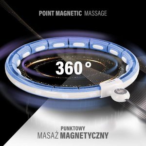 HMS Zestaw hula hop magnetyczny z licznikiem hhm15 pas wyszczuplający br163 6