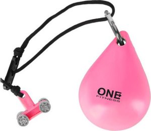 Zestaw hula hop z wypustkami i obciążnikiem One Fitness różowe oha02 pas wyszczuplający br160 15