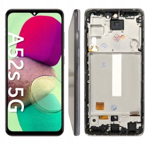 WYŚWIETLACZ EKRAN LCD DO SAMSUNG A52S 5G OLED RAMKA CZARNA 1