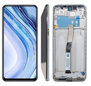 WYŚWIETLACZ EKRAN LCD DO XIAOMI NOTE 9 PRO RAMKA SREBRNA 1