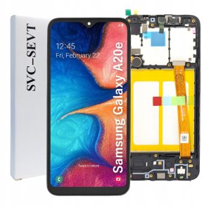 ORYGINAŁ WYŚWIETLACZ EKRAN LCD DO SAMSUNG GALAXY A20E RAMKA SM-A202F 1
