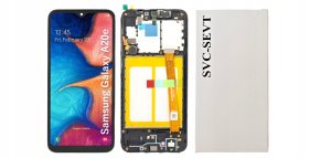 ORYGINAŁ WYŚWIETLACZ EKRAN LCD DO SAMSUNG GALAXY A20E RAMKA SM-A202F 2