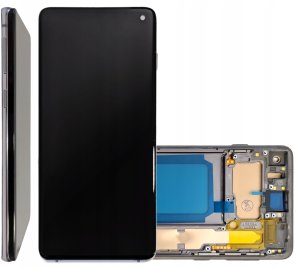 WYŚWIETLACZ EKRAN LCD DO TELEFONU SAMSUNG GALAXY S10 INCELL RAMKA CZARNA 7