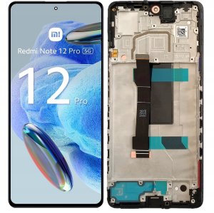 ORYGINAŁ WYŚWIETLACZ EKRAN LCD DO XIAOMI REDMI NOTE 12 PRO 5G RAMKA 2