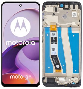 WYŚWIETLACZ EKRAN LCD DO TELEFONU MOTOROLA G14 RAMKA 1