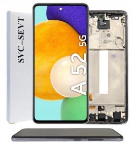 ORYGINAŁ WYŚWIETLACZ EKRAN LCD DO SAMSUNG A52 5G RAMKA CZARNA 1