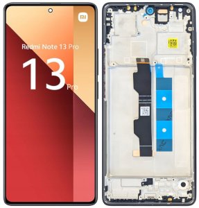 ORYGINAŁ WYŚWIETLACZ EKRAN LCD DO XIAOMI REDMI NOTE 13 PRO 4G RAMKA CZARNA 2