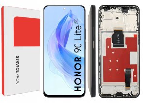 ORYGINAŁ WYŚWIETLACZ EKRAN LCD DO HONOR 90 LITE RAMKA CZARNA CRT-NX1 9
