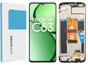 ORYGINAŁ WYŚWIETLACZ EKRAN LCD SZYBKA DOTYK DO TELEFONU REALME C63 4G RAMKA 9