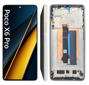 WYŚWIETLACZ EKRAN LCD DO XIAOMI POCO X6 PRO OLED RAMKA SREBRNY 2311DRK48G 1