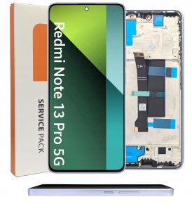 ORYGINAŁ WYŚWIETLACZ EKRAN LCD DO XIAOMI REDMI NOTE 13 PRO 5G RAMKA FIOLET 1