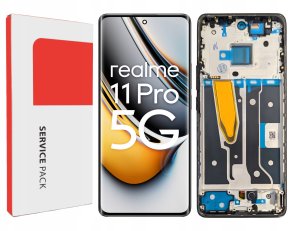 ORYGINAŁ WYŚWIETLACZ EKRAN LCD DOTYK DO REALME 11 PRO RAMKA CZARNY RMX3771 9