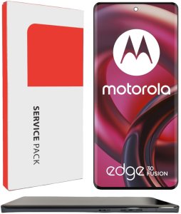 ORYGINAŁ WYŚWIETLACZ EKRAN LCD DO MOTOROLA EDGE 30 FUSION NIEBIESKA RAMKA 8