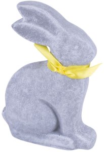 Figurka betonowa zając z kokardą 18 cm WIELKANOC 1