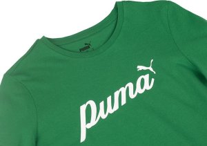 Koszulka damska Puma ESS Script zielona 679315 86 M 4