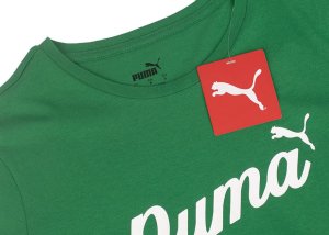 Koszulka damska Puma ESS Script zielona 679315 86 M 5