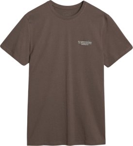 Koszulka męska 4F M1974 brązowowa 4FWSS25TTSHM1974 80S M 2